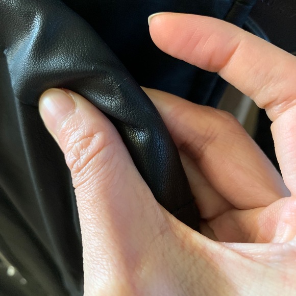 BB DAKOTA VEGAN LEATHER JACKET MOTO MOTORCYCLE - Picture 3 of 5